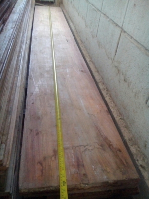 ไม้กระดานพื้นมะค่าหน้า 10-15  นิ้ว