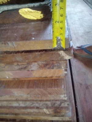 ไม้กระดานพื้นมะค่าหน้า 10-15  นิ้ว