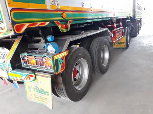 ลูกพ่วงดัมพ์ 3 เพลาแท้ ยาว 6.50 เมตร อู่รติภัทร #ยังไม่เคยใช้งาน ยางใหม่ พร้อมใช้งาน ทะเบียนเต็มเพิ่งต่อมา