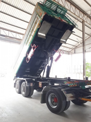 ลูกพ่วงดัมพ์ 3 เพลาแท้ ยาว 6.50 เมตร อู่รติภัทร #ยังไม่เคยใช้งาน ยางใหม่ พร้อมใช้งาน ทะเบียนเต็มเพิ่งต่อมา