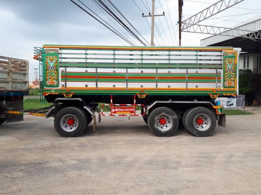 ลูกพ่วงดัมพ์ 3 เพลาแท้ ยาว 6.50 เมตร อู่รติภัทร #ยังไม่เคยใช้งาน ยางใหม่ พร้อมใช้งาน ทะเบียนเต็มเพิ่งต่อมา