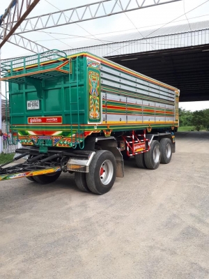 ลูกพ่วงดัมพ์ 3 เพลาแท้ ยาว 6.50 เมตร อู่รติภัทร #ยังไม่เคยใช้งาน ยางใหม่ พร้อมใช้งาน ทะเบียนเต็มเพิ่งต่อมา