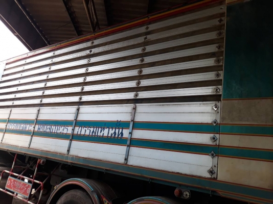 พ่วง 24 ล้อ ฮีโน่ ซี่รี่ 700 เครื่อง E13C 410 แรง (ยุโรป) กระบะมิเนียม - ดั้ม อู่ซุ๋นชัย แม่ยาว 6.60 เมตร ปี 56 ลูกยาว 6.80 เมตร ปี 59