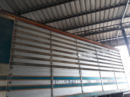 พ่วง 24 ล้อ ฮีโน่ ซี่รี่ 700 เครื่อง E13C 410 แรง (ยุโรป) กระบะมิเนียม - ดั้ม อู่ซุ๋นชัย แม่ยาว 6.60 เมตร ปี 56 ลูกยาว 6.80 เมตร ปี 59