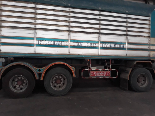 พ่วง 24 ล้อ ฮีโน่ ซี่รี่ 700 เครื่อง E13C 410 แรง (ยุโรป) กระบะมิเนียม - ดั้ม อู่ซุ๋นชัย แม่ยาว 6.60 เมตร ปี 56 ลูกยาว 6.80 เมตร ปี 59