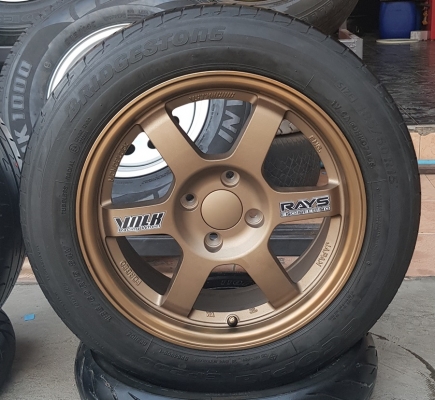 ล้อใหม่ Rpf1 กับ TE37 ขอบ15 4รู100 ยาง\%185/60/15   4 ล้อ
