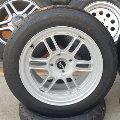 ล้อใหม่ Rpf1 กับ TE37 ขอบ15 4รู100 ยาง\%185/60/15   4 ล้อ