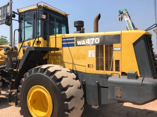 ขายรถตักล้อยาง KOMATSU WA470-6 ปี 2010 นำเข้าเองจากญี่ปุ่น สภาพสวยพร้อมใช้ มีVDOการทำงานครับ