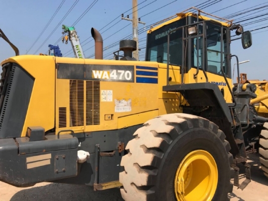 ขายรถตักล้อยาง KOMATSU WA470-6 ปี 2010 นำเข้าเองจากญี่ปุ่น สภาพสวยพร้อมใช้ มีVDOการทำงานครับ