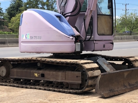 ขายรถขุด SUMITOMO SH75UX-2 คอนโทรลสั้น ปั๊มนิ้ว นำเข้าเองจากญี่ปุ่น สภาพสวยพร้อมใช้ มีVDOการทำงานครับ