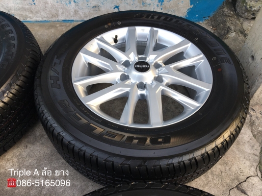ล้อแม็กป้ายแดง ISUZU D-MAX 1.9 Blue Power ขอบ 18 รุ่นใหม่ล่าสุด พร้อมยางใหม่ป้ายแดง 255-60-18 Bridgestone ปลายปี 18 สวยกริ๊บ เนียนๆ ยกห้าง