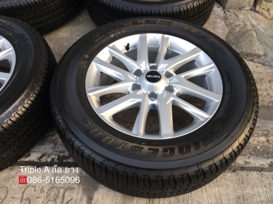ล้อแม็กป้ายแดง ISUZU D-MAX 1.9 Blue Power ขอบ 18 รุ่นใหม่ล่าสุด พร้อมยางใหม่ป้ายแดง 255-60-18 Bridgestone ปลายปี 18 สวยกริ๊บ เนียนๆ ยกห้าง