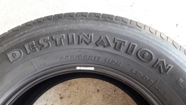 ยาง265/65/17 ปี4217 FIRESTONE DESTINATION 4 เส้น