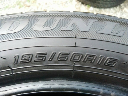 ขายยาง 195/60R16 DUNLOP ปี18 ดอกยางเต็มหนาสดเท่ากันไม่ร้าวไม่กินข้างไม่มีปะ ชุดละ 2800 บาท พร้อมใส่ ขายยาง 195/60R16 DUNLOP ปี18 ดอกยางเต็มหนาสดเท่ากันไม่ร้าวไม่กินข้างไม่มีปะ ชุดละ 2800 บาท พร้อมใส่