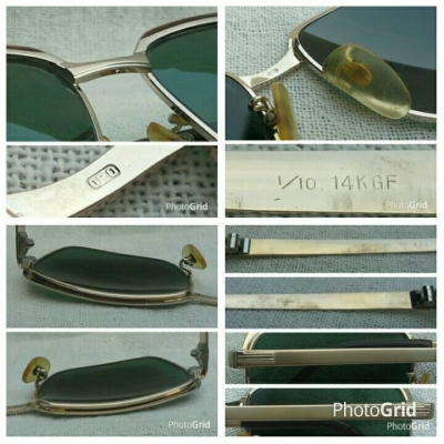 แว่นตาทองโกลด์ฟิลด์ 14 K สัดส่วนทองคำบริสุทธิ์ 58.33 \% วินเทจทศวรรษ 1970&#039;s สภาพเทพ ! โมเดลอมตะ
