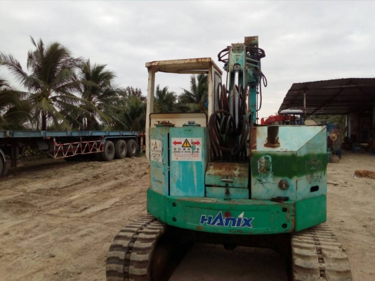 ขายรถขุดHANIX SB550 เครื่องยนต์ MITSUBISHI-K4M คอนโทรลน้ำมัน ปั๊มเฟือง 3ตอน มีลายเจาะ ใบมีด แทรคยาง รถเก่านอกมีเอกสาร