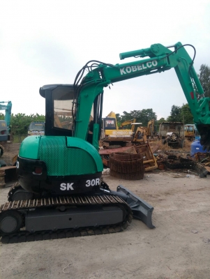 รถแบคโฮ KOBELCO SK30-3 รถเก่านอกนำเข้า ยังไม่เคยใช้งานในไทย เครื่องดี ปั๊มดี ไฟฟ้าครบ มีระบบเต่า-กระต่าย มีระบบหัวกระแทก มีเอกสารใบอินวอยซ์ มี VDO การทำงานให้ชม