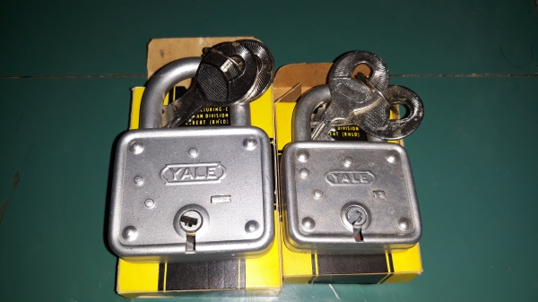 ขายแม่กุญแจ แพ็คคู่2ขนาด YALE MADE IN GERMANY. ใหม่เก่าเก็บพร้อมลูก2ดอก ขายแม่กุญแจ แพ็คคู่2ขนาด YALE MADE IN GERMANY. ใหม่เก่าเก็บพร้อมลูก2ดอก