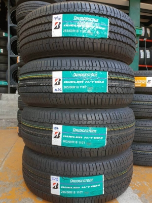 ขายยางใหม่ BRIDGESTONE DUELER H/T684 265-60-18 ปี16 ชุดละ 15,500 บาท