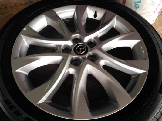 ล้อป้ายแดง Mazda CX-5 ขอบ 19 พร้อมยาง Toyo Proxes R36(MY)  225 55 19 ผลิตปี 2016 ถอดจากรถสต็อค ขายถูกๆ ทั้งชุด 23900.- *** ใส่ฟรี รับเทิร์น รับบัตรเครดิตทุกธนาคาร ส่งทั่วไทย