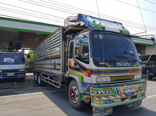 เดกก้า195แรง รถยาว7.20แปลง10ล้อลงเล่มเรียบร้อย เพลาหลังถุงลม พร้อมใช้งาน รถห้างแท้