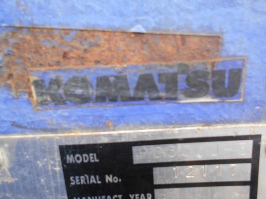 ขายรถขุด ยี่ห้อ KOMATSU รุ่น PC30UU-3