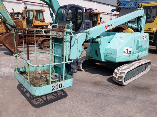 รถกระเช้า ตีนตะขาบ สูง 9.1เมตร รับน้ำหนัก 200 kg MAEDA HF090