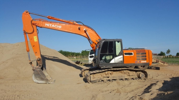 ขาย แบคโฮ HITACHI ZX200-5G เล่มทะเบียนครบ รถสวยเต็มทุกระบบ แอร์เย็น