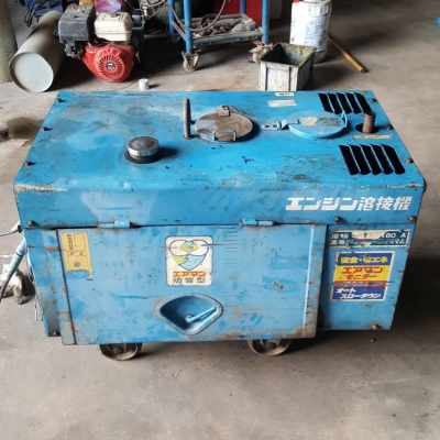 เครื่องเชื่อมเครื่องปั่นไฟเก่าญี่ปุ่น airman PDW180SV เครื่องดีเซล 2 สูบ