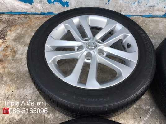 ล้อแม็ก Nissan Juke ขอบ17 พร้อมยาง 215-55-17 Michelin ปลายปี 15