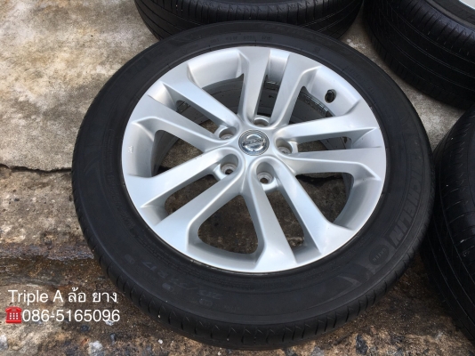 ล้อแม็ก Nissan Juke ขอบ17 พร้อมยาง 215-55-17 Michelin ปลายปี 15