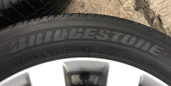 ล้อแม็ก Suzuki Swift ขอบ16 พร้อมยาง 185-55-16 Bridgestone ปี 13
