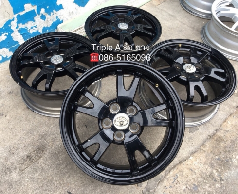 ล้อแม็ก 5รู100 Toyota Prius ขอบ 15 สีดำ