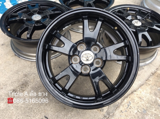 ล้อแม็ก 5รู100 Toyota Prius ขอบ 15 สีดำ