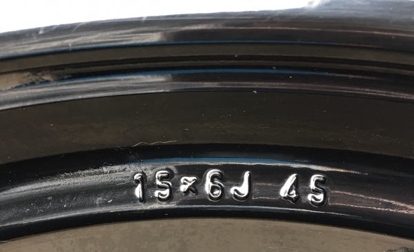 ล้อแม็ก 5รู100 Toyota Prius ขอบ 15 สีดำ