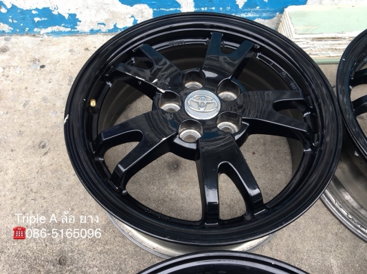 ล้อแม็ก 5รู100 Toyota Prius ขอบ 15 สีดำ