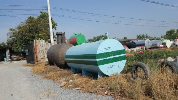 ถังน้ำมันขนาด 6000 ลิตรสีฟ้า ถังน้ำมันขนาด 6000 ลิตรสีฟ้า