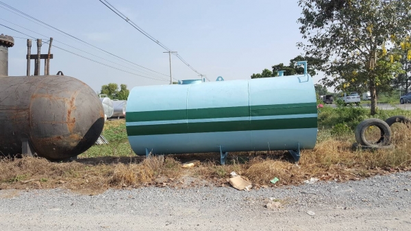 ถังน้ำมันขนาด 6000 ลิตรสีฟ้า ถังน้ำมันขนาด 6000 ลิตรสีฟ้า