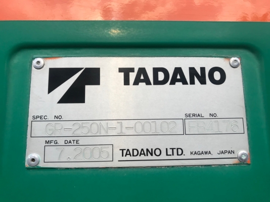 ขายเครน GR-250N-1 ขายเครน GR-250N-1