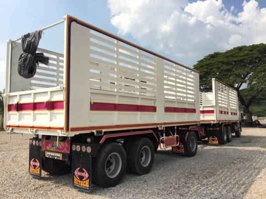 Hino FM1A 344 แรง ปี 57 ไมล์ 2แสนกว่า ยางดี แม่ลูกกะบะดัมพ์เหล็กคอกเกษตร ใส่ของได้ 29.50 ตัน ยางดี พร้อมใช้งาน ทะเบียนพร้อม