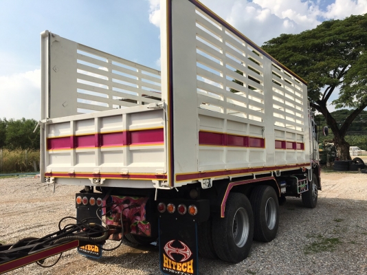 Hino FM1A 344 แรง ปี 57 ไมล์ 2แสนกว่า ยางดี แม่ลูกกะบะดัมพ์เหล็กคอกเกษตร ใส่ของได้ 29.50 ตัน ยางดี พร้อมใช้งาน ทะเบียนพร้อม