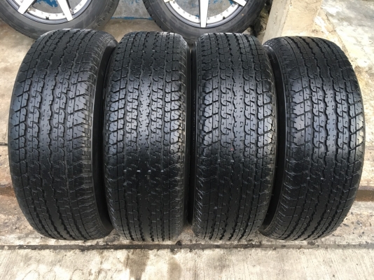 ล้อแม็ก Mitsu Pajero ขอบ17 (ลายก้ามปู) พร้อมยาง 245-65-17 Bridgestone สภาพดี ดอกยางหนา