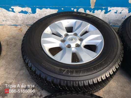 ล้อแม็ก Toyota Revo ขอบ17 พร้อมยาง 265-65-17 Yokohama ปลายปี 16 สภาพดี ดอกยางหนาปึก