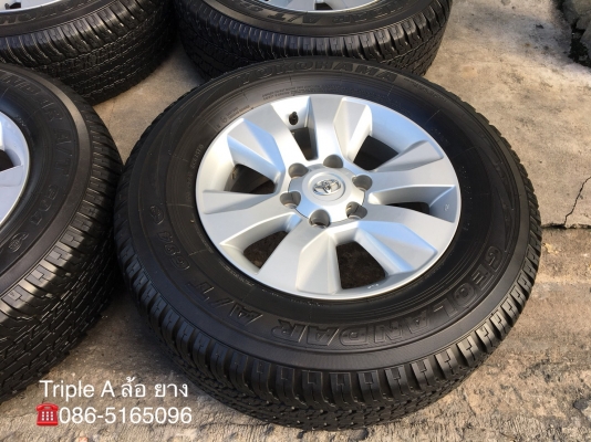 ล้อแม็ก Toyota Revo ขอบ17 พร้อมยาง 265-65-17 Yokohama ปลายปี 16 สภาพดี ดอกยางหนาปึก