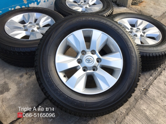 ล้อแม็ก Toyota Revo ขอบ17 พร้อมยาง 265-65-17 Yokohama ปลายปี 16 สภาพดี ดอกยางหนาปึก