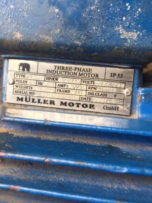 มอเตอร์ 2 แรง 1400 RPM