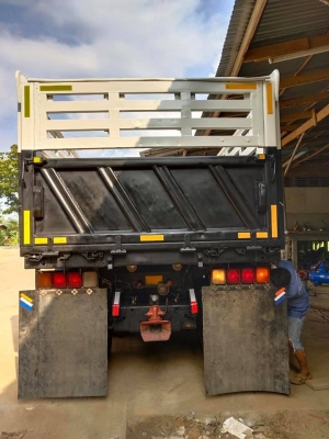 Hino 344 แรง ปี 57 hi-speed แม่ลูกดัมพ์สามมิตร ไมล์สองแสนกว่า รถสวยเดิมยางดี พร้อมใช้งาน