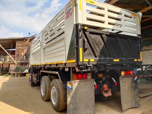 Hino 344 แรง ปี 57 hi-speed แม่ลูกดัมพ์สามมิตร ไมล์สองแสนกว่า รถสวยเดิมยางดี พร้อมใช้งาน