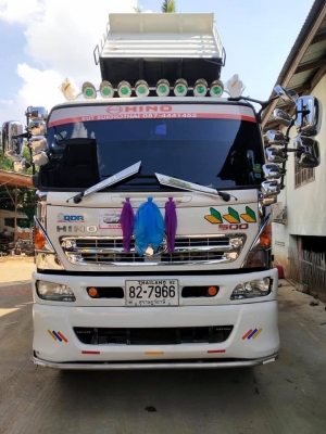 Hino 344 แรง ปี 57 hi-speed แม่ลูกดัมพ์สามมิตร ไมล์สองแสนกว่า รถสวยเดิมยางดี พร้อมใช้งาน