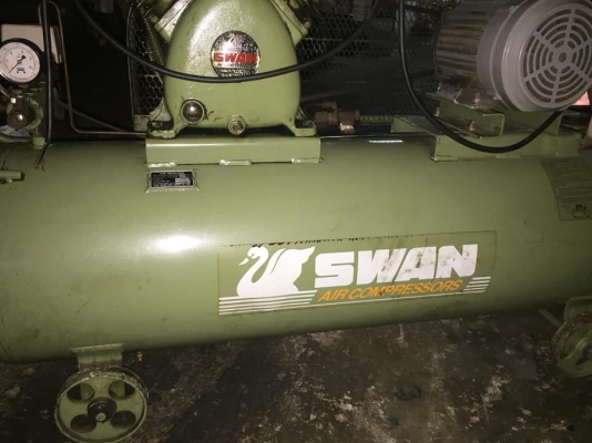 ปั๊มลมยี่ห้อ swan 150 ลิตร สภาพดี เดิมหมด มอเตอร์ 3 แรงไฟ 380 2 สูบ เกือบใหม่ ปั๊มลมยี่ห้อ swan 150 ลิตร สภาพดี เดิมหมด มอเตอร์ 3 แรงไฟ 380 2 สูบ เกือบใหม่